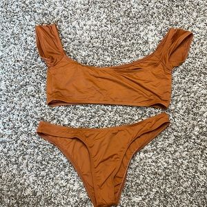 Burnt orange bikini set